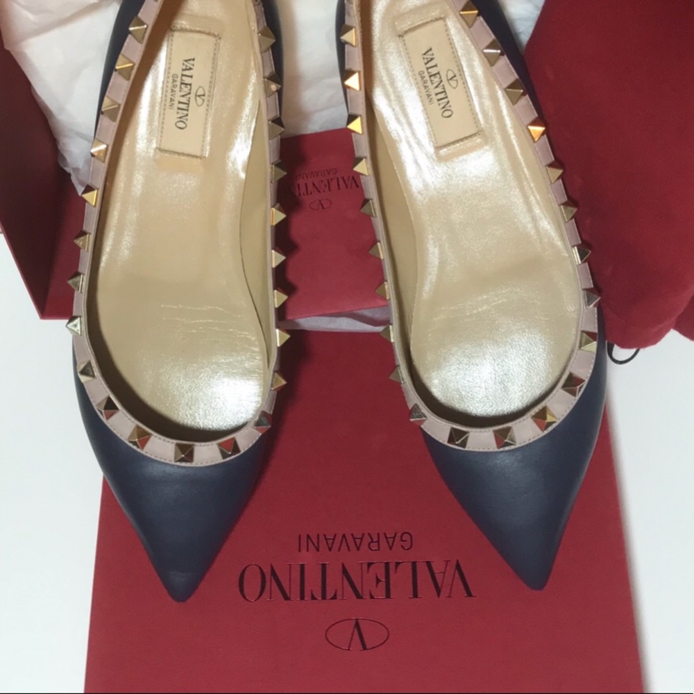 ❌Traded❌Valentino Garavani Rockstud Navy - Picture 3 of 8